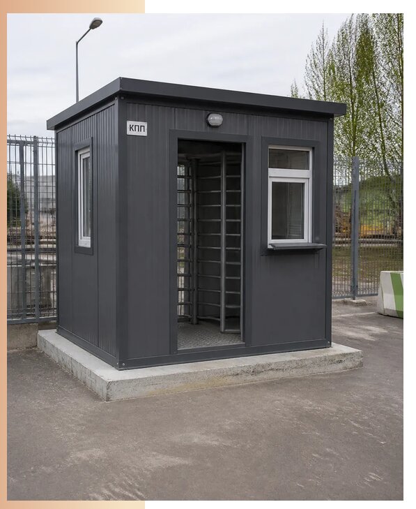 Изготовление и установка КПП с проходной под ключ в Липецке